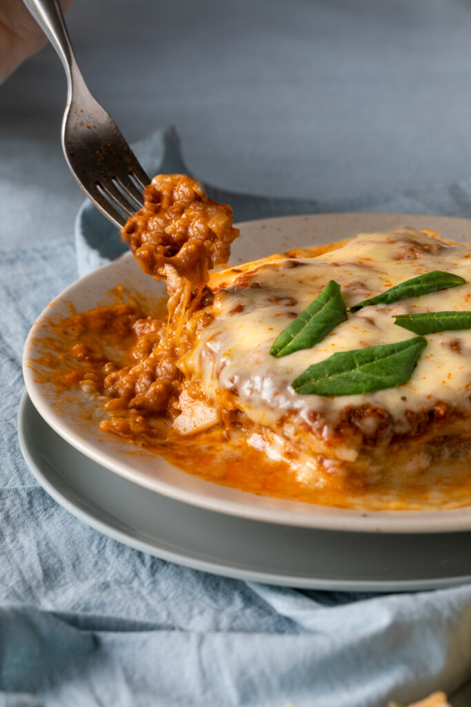 Lasagna Bolgnesa - Fotografía Gastronómica y Estilismo de Vir Pavlovic Mac Donald para Comidas La Punta